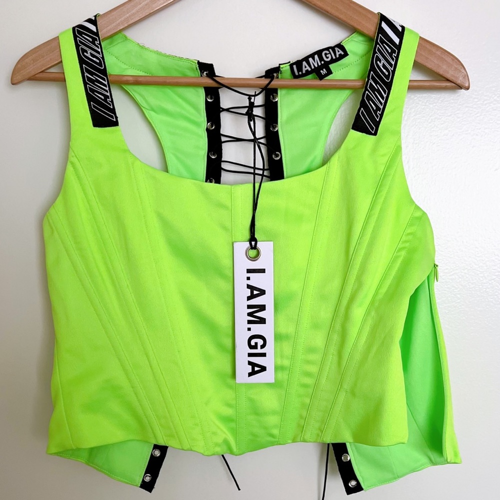 I AM GIA Corset - Neon Green